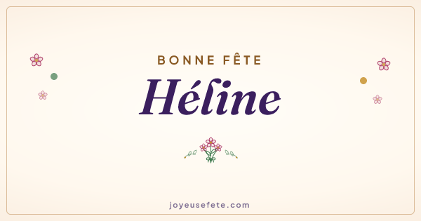 Image « Bonne fête Héline » au format large