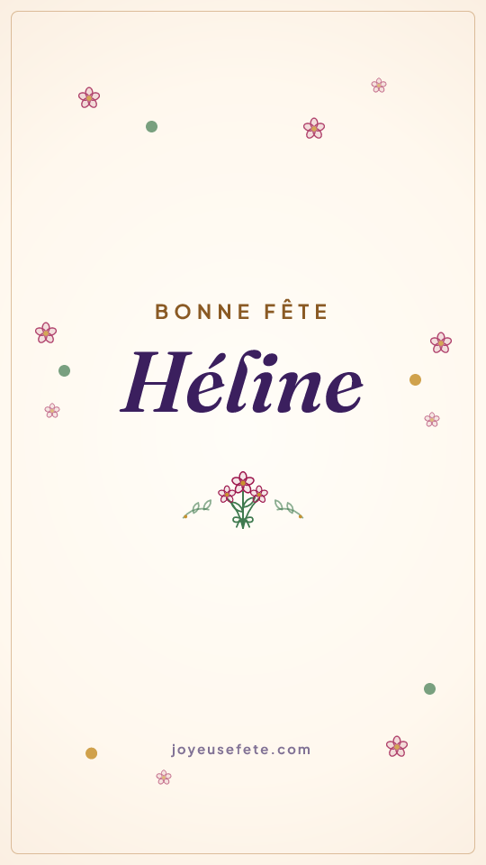 Image « Bonne fête Héline » au format story
