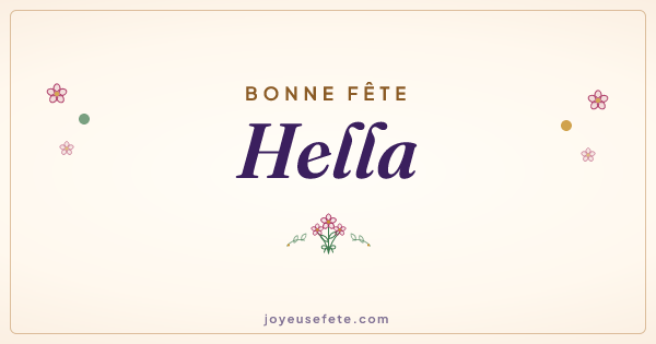 Image « Bonne fête Hella » au format large