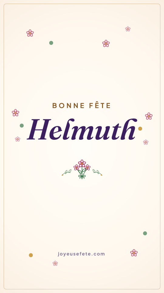 Image « Bonne fête Helmuth » au format story