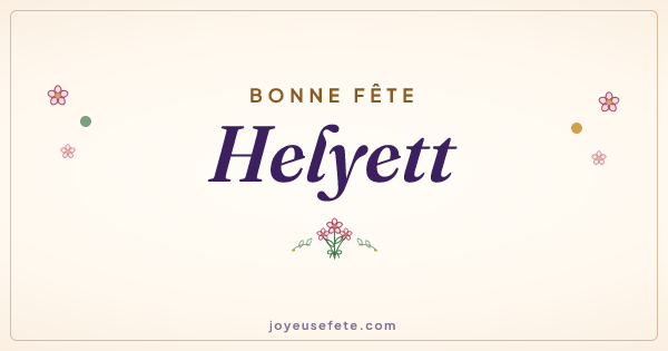 Image « Bonne fête Helyett » au format large
