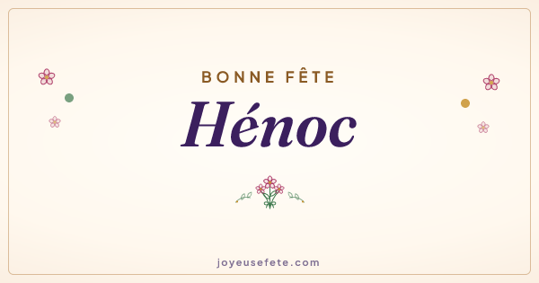 Image « Bonne fête Hénoc » au format large
