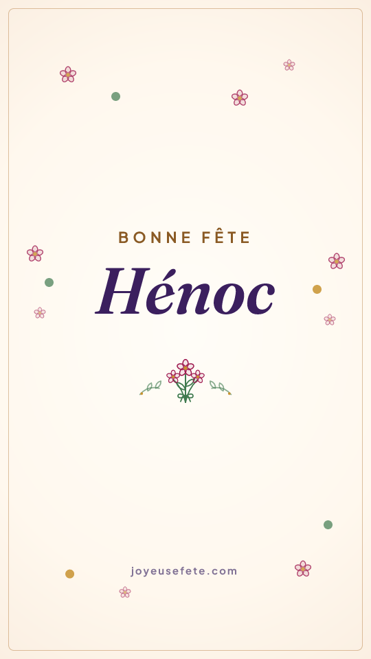 Image « Bonne fête Hénoc » au format story