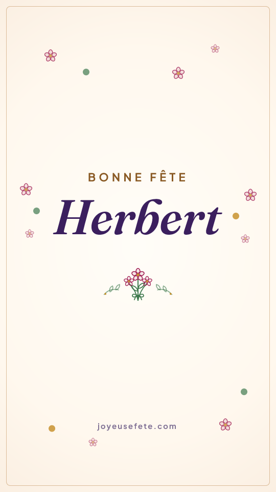 Image « Bonne fête Herbert » au format story