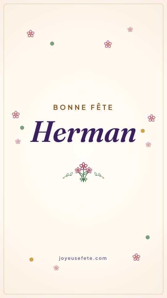 Image « Bonne fête Herman » au format story