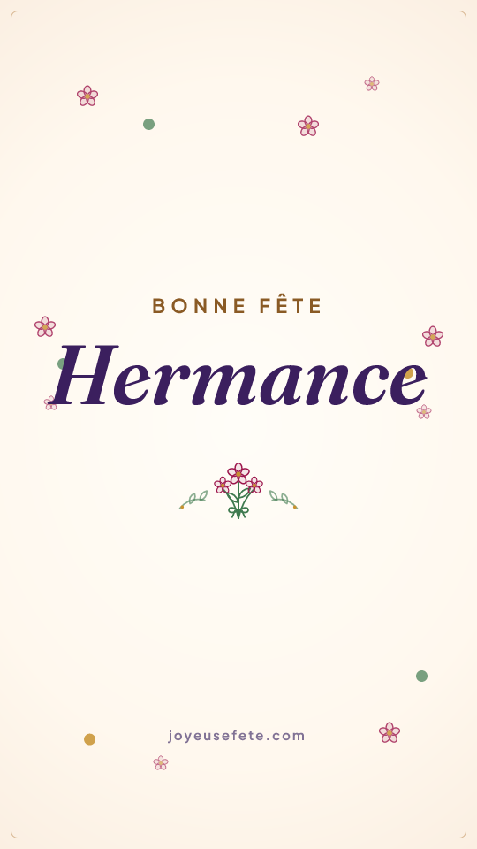 Image « Bonne fête Hermance » au format story