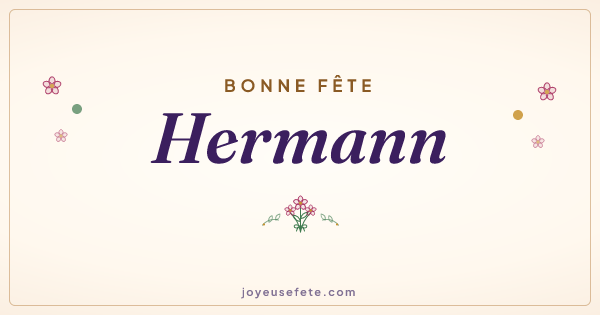 Image « Bonne fête Hermann » au format large