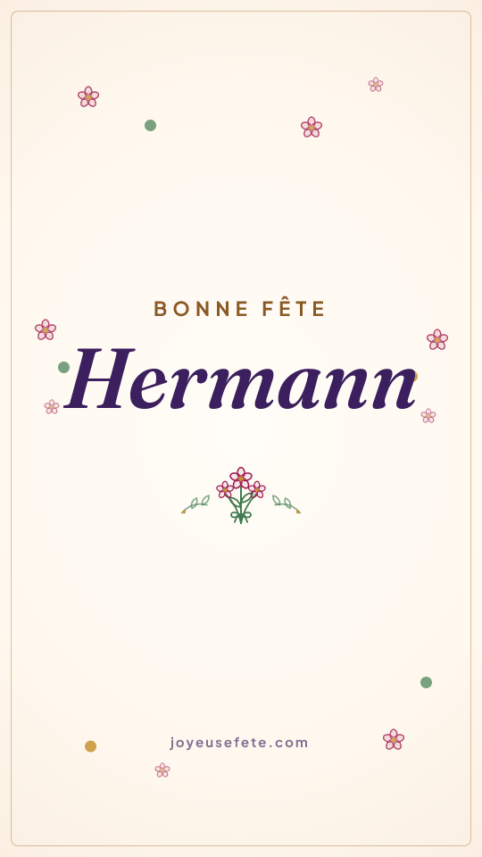 Image « Bonne fête Hermann » au format story