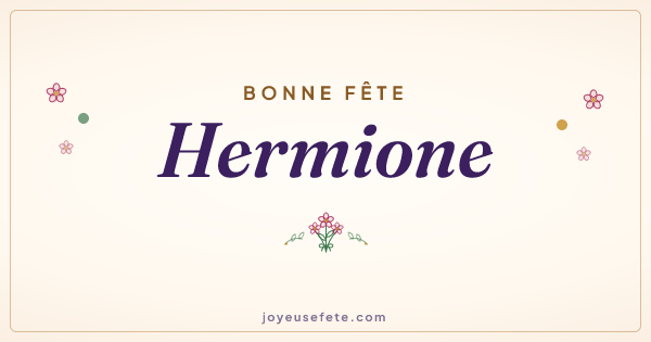 Image « Bonne fête Hermione » au format large