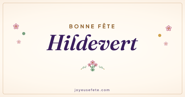 Image « Bonne fête Hildevert » au format large