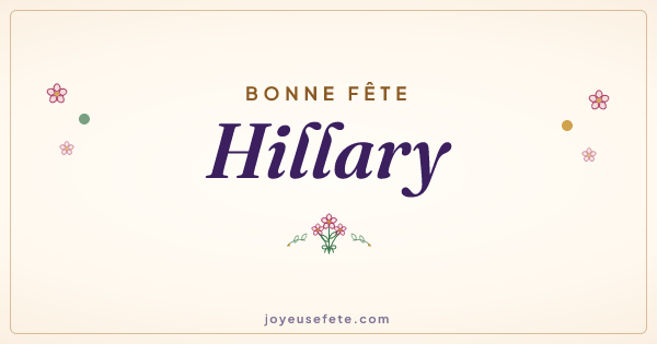 Image « Bonne fête Hillary » au format large