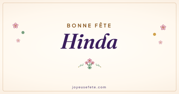 Image « Bonne fête Hinda » au format large