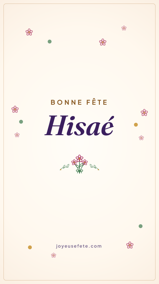 Image « Bonne fête Hisaé » au format story