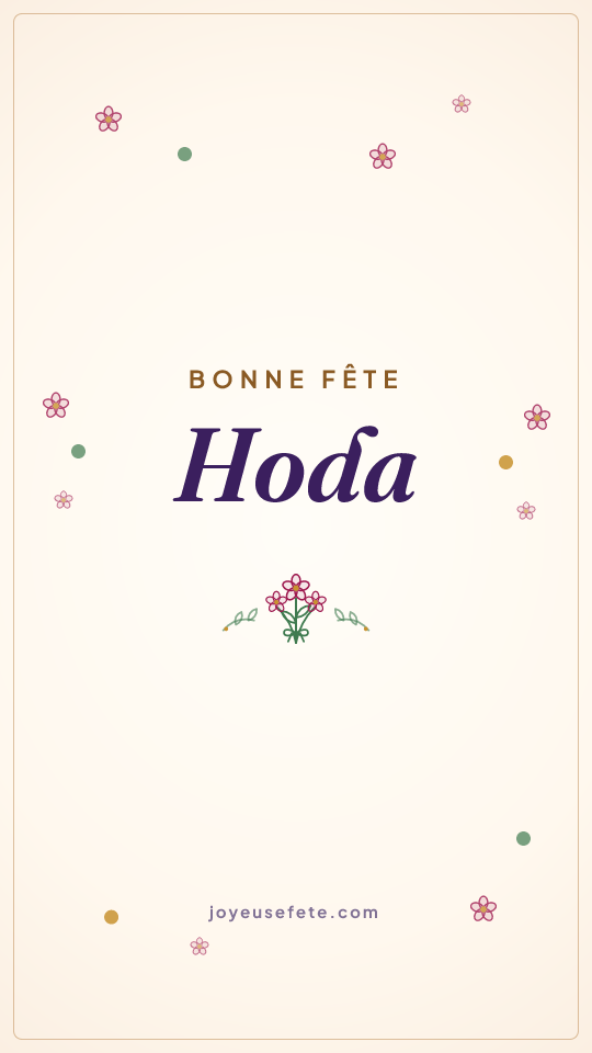 Image « Bonne fête Hoda » au format story