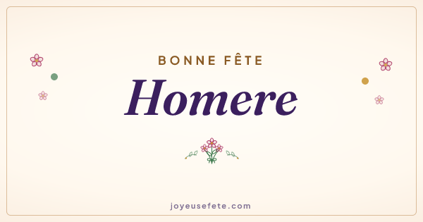 Image « Bonne fête Homere » au format large