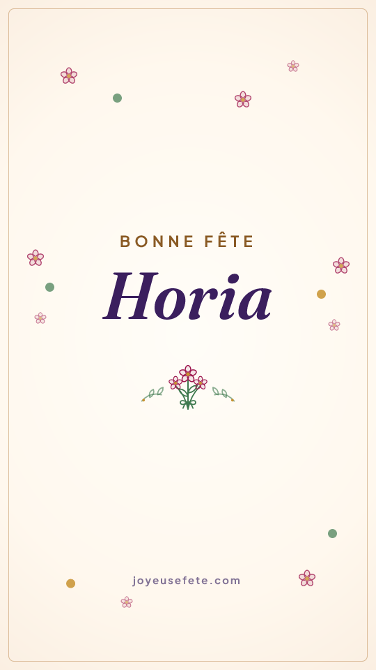 Image « Bonne fête Horia » au format story