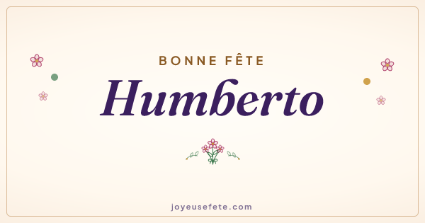Image « Bonne fête Humberto » au format large