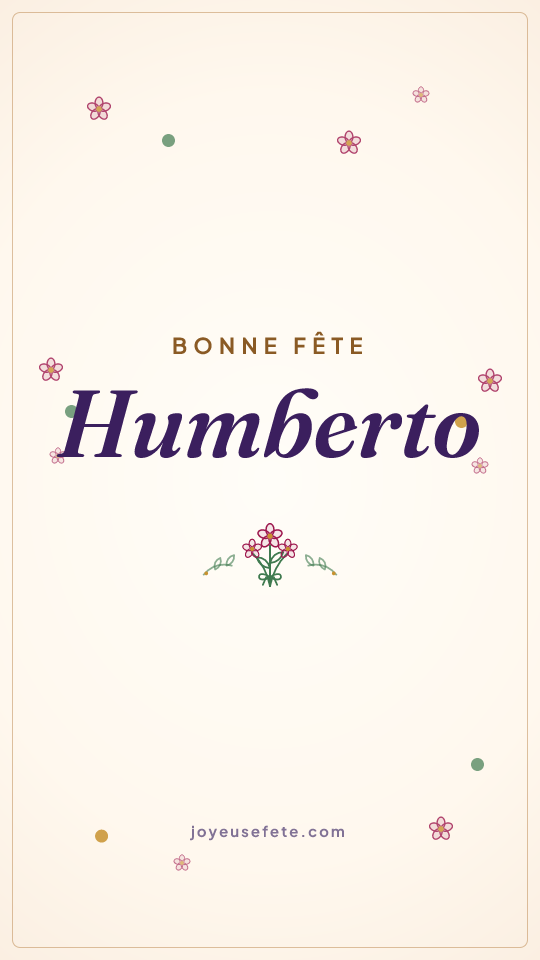 Image « Bonne fête Humberto » au format story