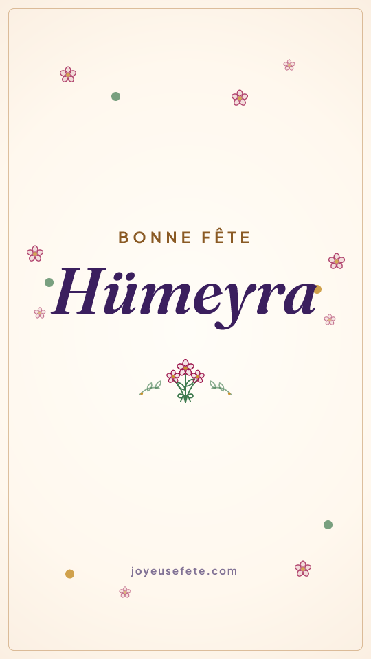 Image « Bonne fête Hümeyra » au format story