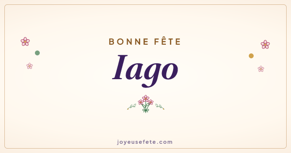 Image « Bonne fête Iago » au format large