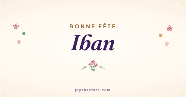 Image « Bonne fête Iban » au format large