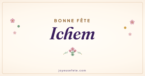 Image « Bonne fête Ichem » au format large
