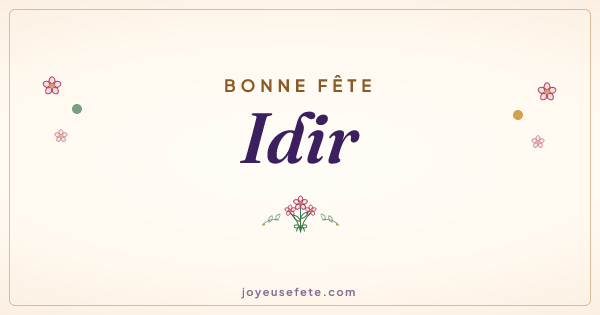 Image « Bonne fête Idir » au format large