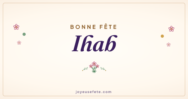 Image « Bonne fête Ihab » au format large