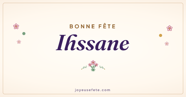 Image « Bonne fête Ihssane » au format large