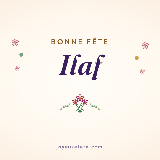 Image carrée « Bonne fête Ilaf » pour WhatsApp