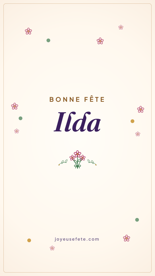 Image « Bonne fête Ilda » au format story