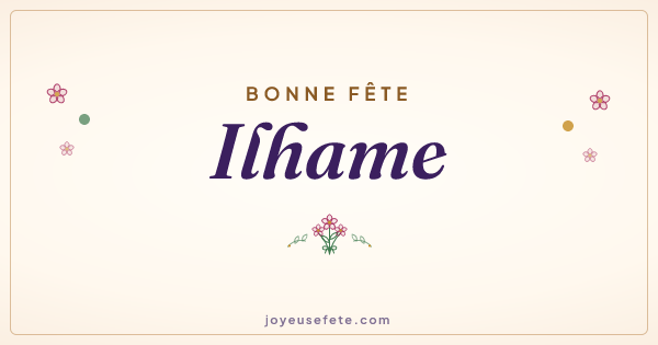 Image « Bonne fête Ilhame » au format large