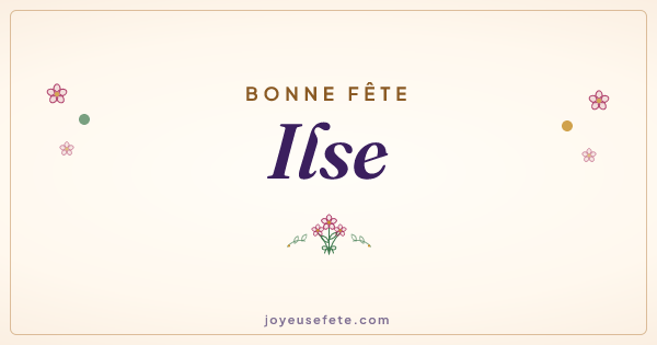 Image « Bonne fête Ilse » au format large
