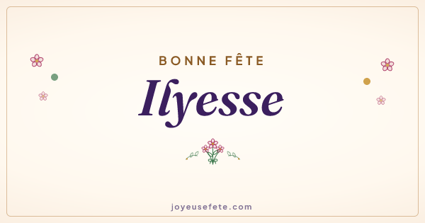 Image « Bonne fête Ilyesse » au format large