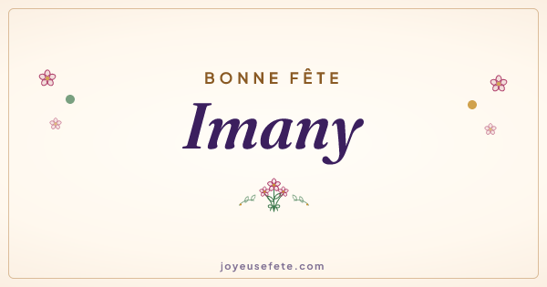 Image « Bonne fête Imany » au format large