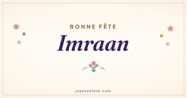 Image « Bonne fête Imrâan » au format large