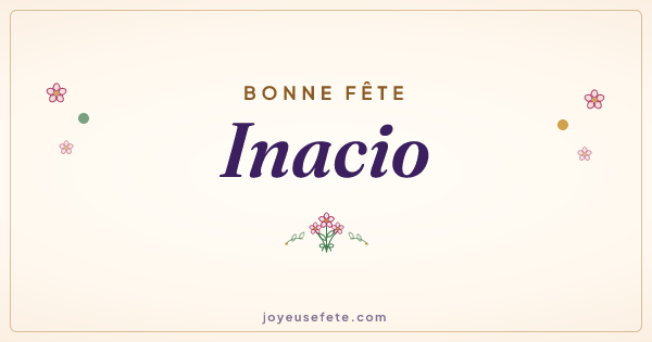 Image « Bonne fête Inacio » au format large