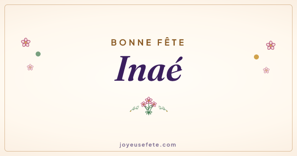 Image « Bonne fête Inaé » au format large