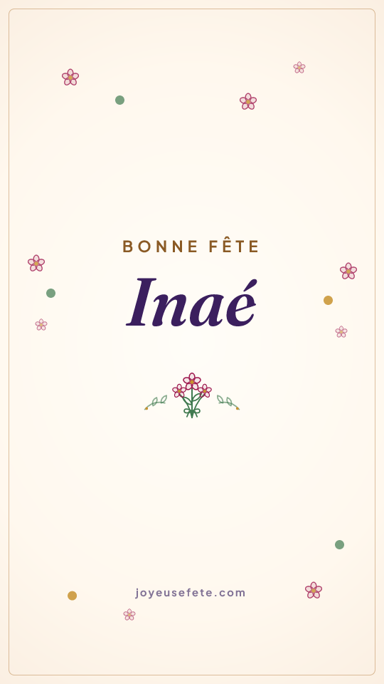 Image « Bonne fête Inaé » au format story