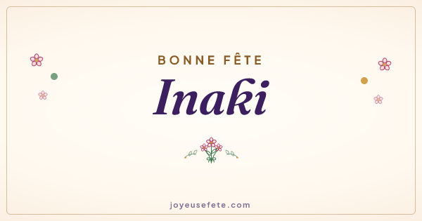 Image « Bonne fête Inaki » au format large