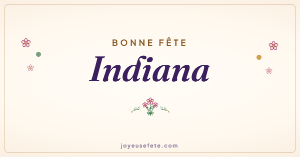 Image « Bonne fête Indiana » au format large
