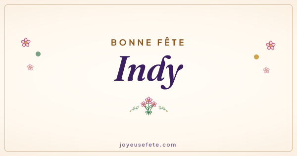 Image « Bonne fête Indy » au format large
