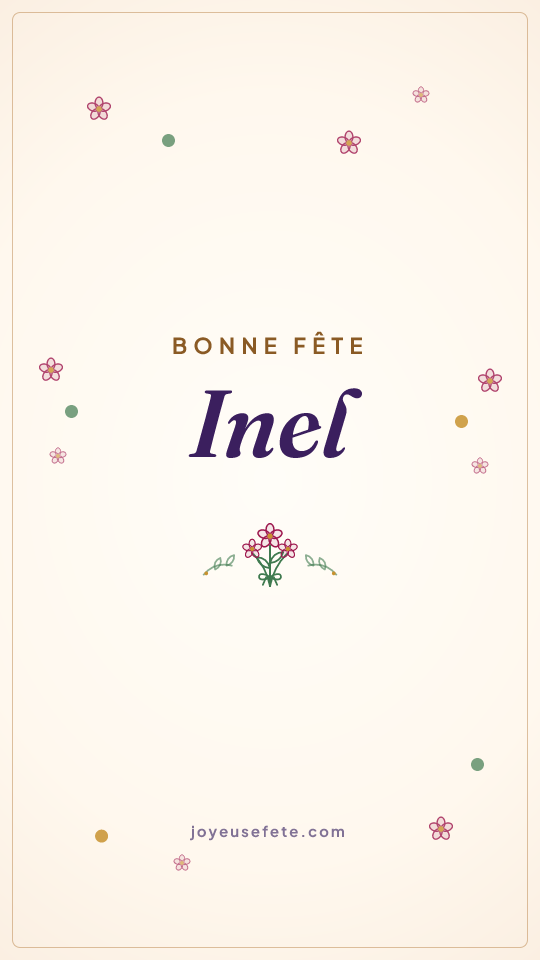 Image « Bonne fête Inel » au format story