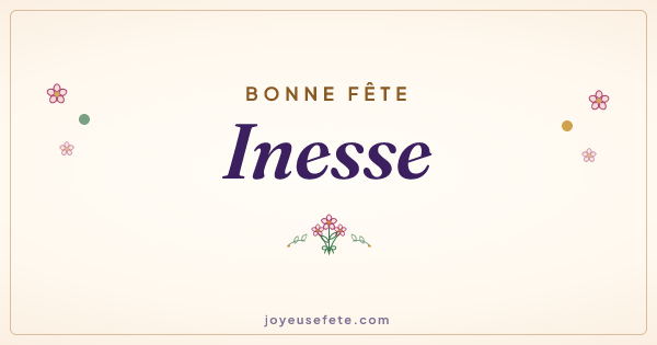 Image « Bonne fête Inesse » au format large