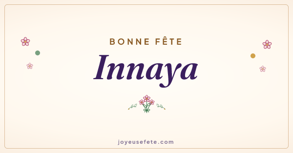 Image « Bonne fête Innaya » au format large