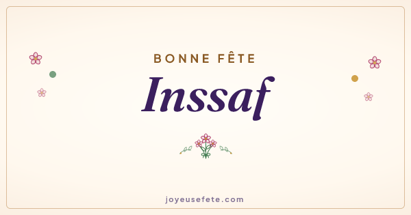 Image « Bonne fête Inssaf » au format large