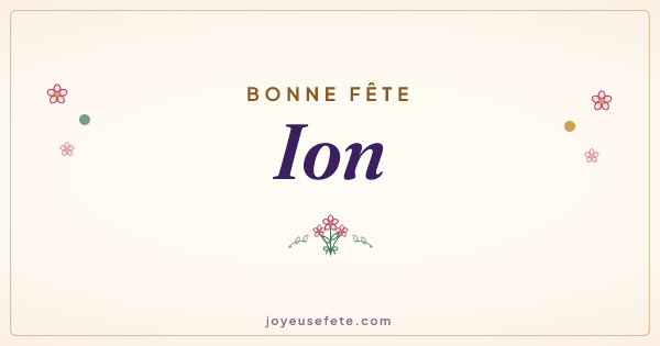 Image « Bonne fête Ion » au format large
