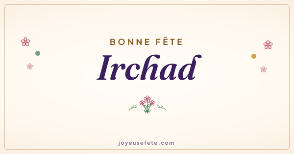 Image « Bonne fête Irchad » au format large