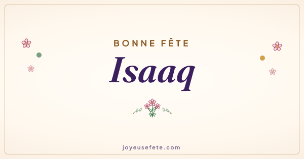 Image « Bonne fête Isaaq » au format large
