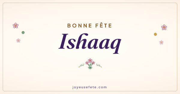 Image « Bonne fête Ishaaq » au format large